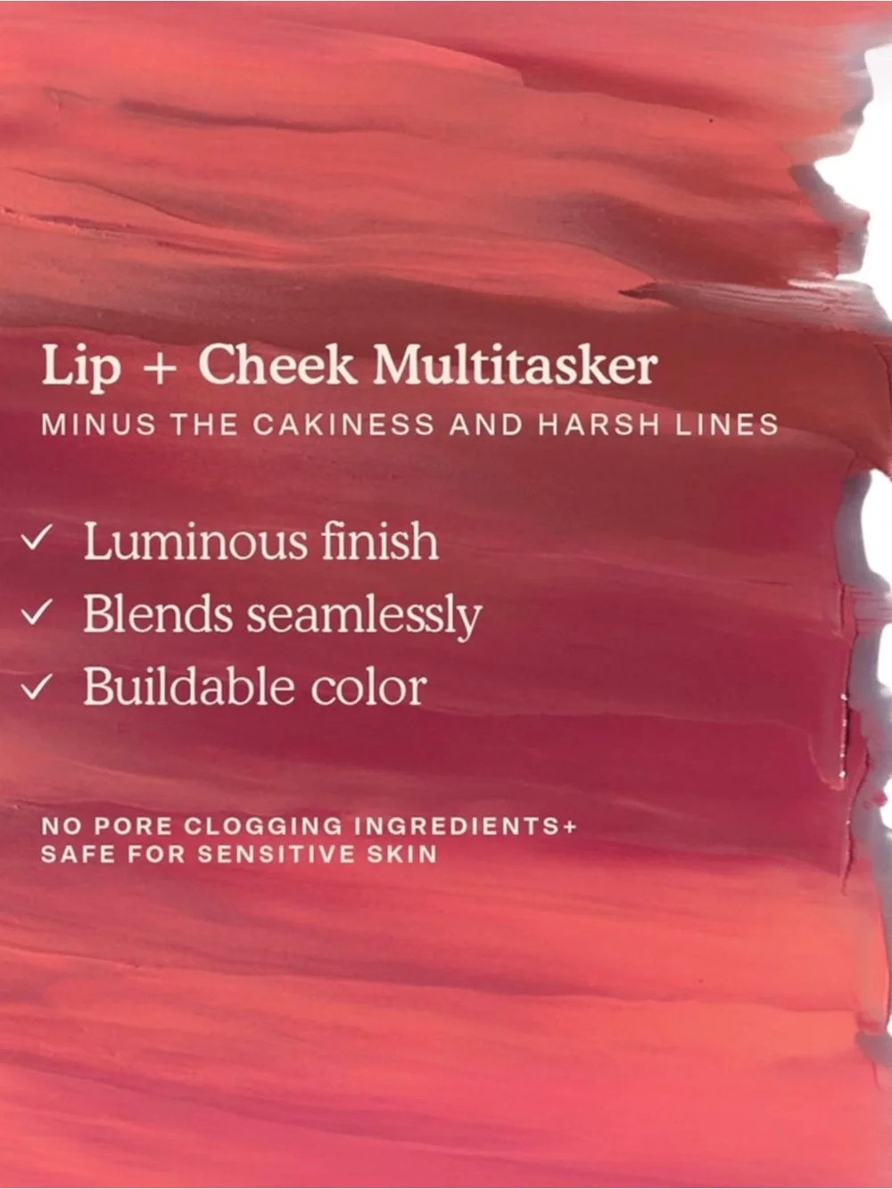 BNIB Tower 28 BeachPlease Lip + Cheek Cream Blush Office Hours Clean Beauty